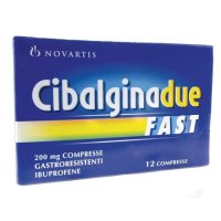 CIBALGINA DUE FAST*12 cpr gastrores 200 mg