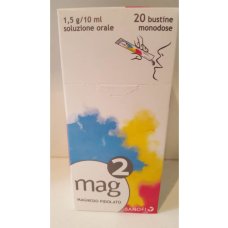 MAG 2*orale soluz 20 bustine monodose 10 ml 1,5 g/10 ml