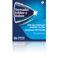TERMADEC FEBBRE E DOLORE*10 cpr riv 500 mg optizorb